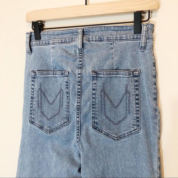 MUMU Blue Cropped Farrah Trouser retro high waist - Picture 9 of 12